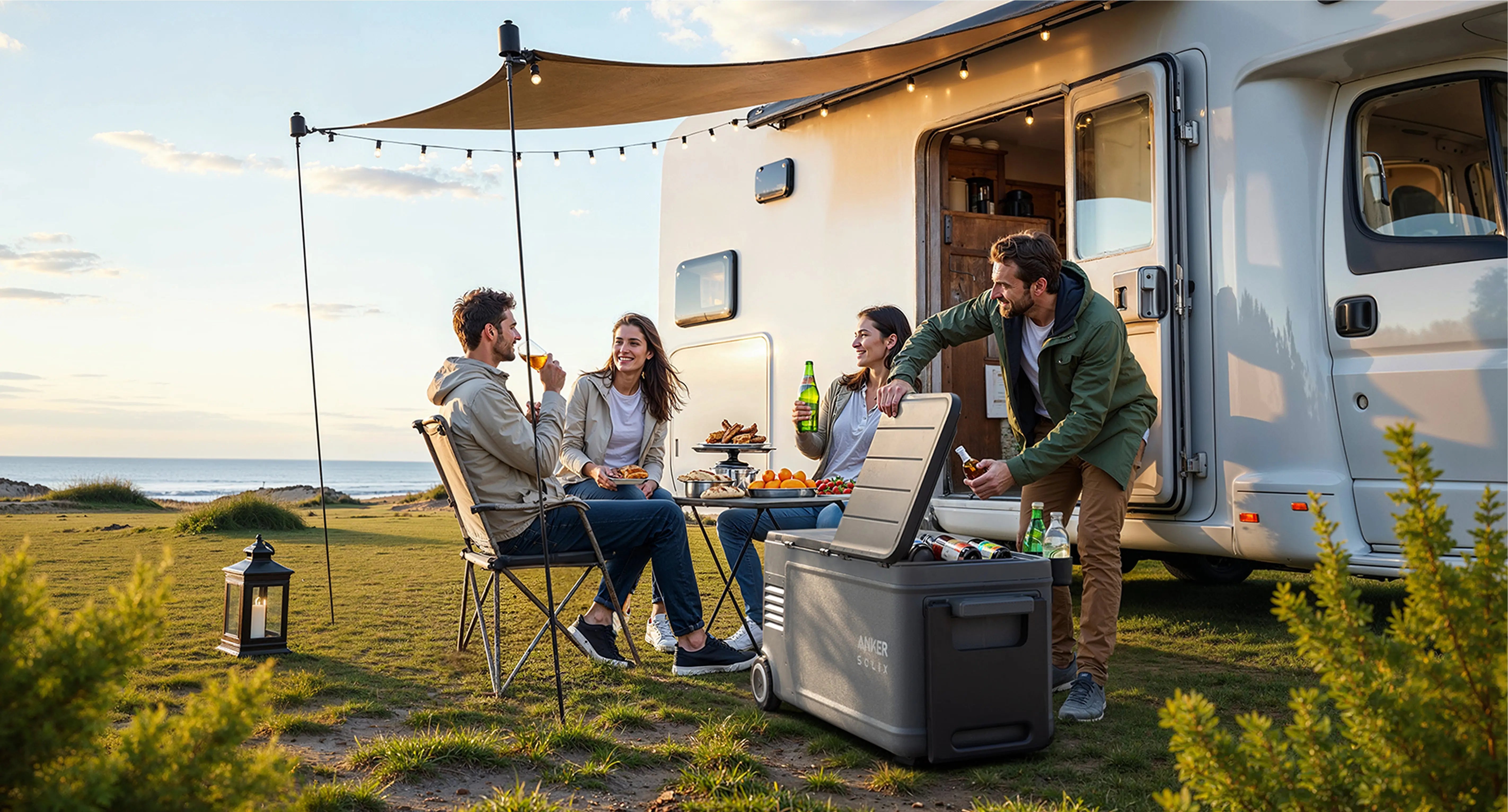 Anker SOLIX EverFrost 2 Electric Cooler 58L (61qt) with 288Wh Battery. At Generation Eco Store