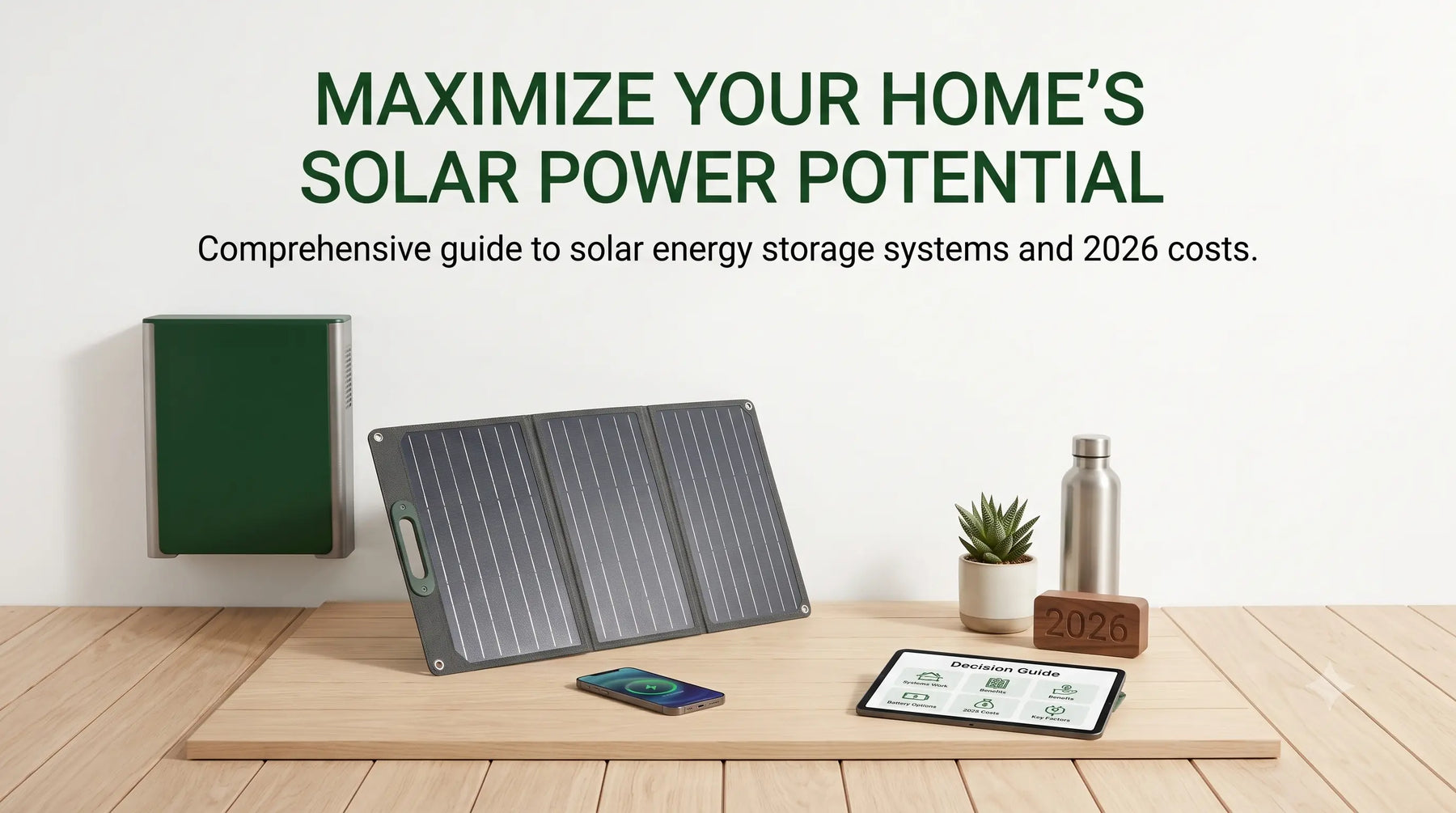How Solar Energy Storage Systems for Homes Work: Benefits, Costs & Battery Types in 2026
