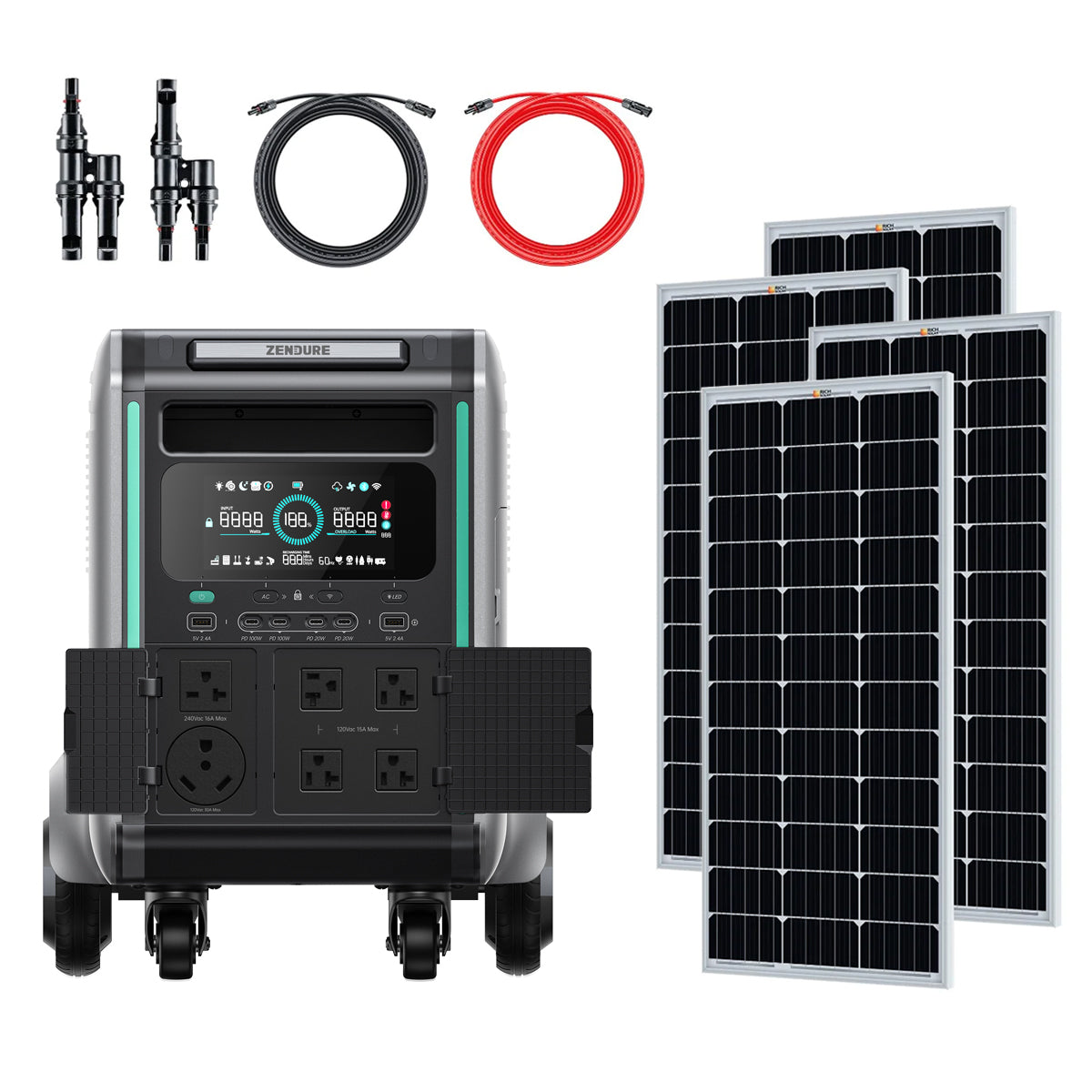 Bluetti AC500 5000W/3,072Wh Solar Generator Kit
