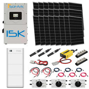 Sol-Ark 15K 120/240V Output Hybrid Solar Inverter | ETHOS 48V 15.4KWH Stackable Battery (3 Module) | 24 x 410W Rigid Mono Solar Panels | Complete Off-Grid kit.   At  Generation Eco Store