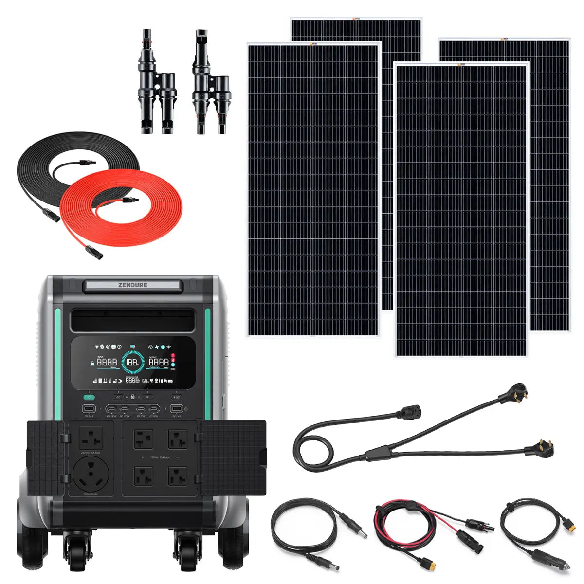 Zendure SuperBase V4600 3600W 120/240V Portable Power Station Kit