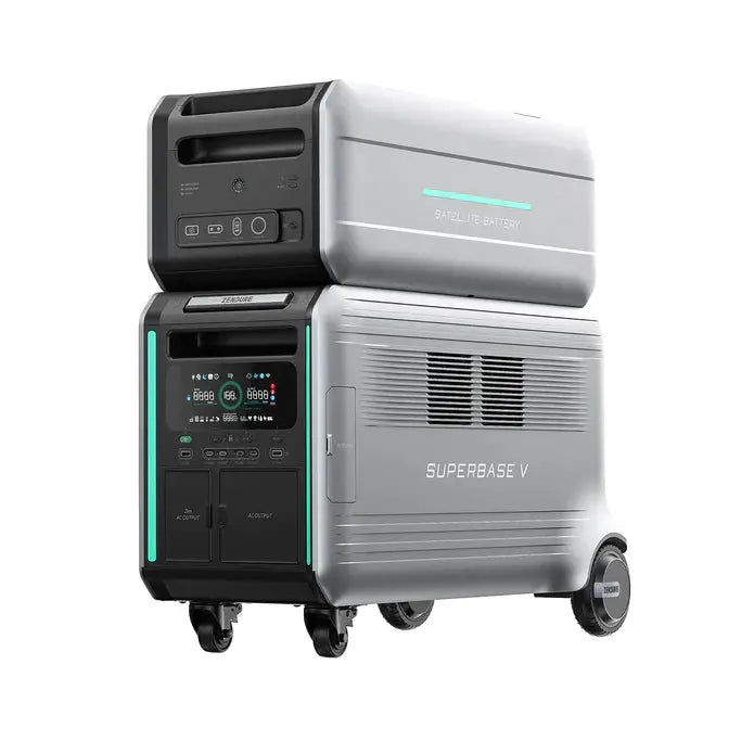 Zendure SuperBase V6400 3,600W 120/240V Power Station Kit | 12.8kWh Battery Storage | 400W - 1600W 12V Rigid Mono Solar Panels.   At  Generation Eco Store