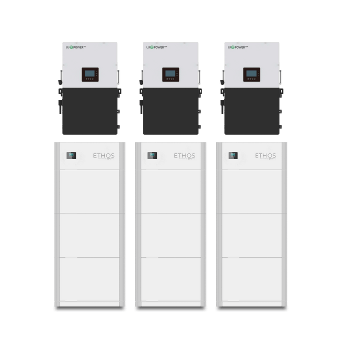 Big Battery - 48V 46.1kWh Ethos Power System With 9x Batteries + 3x 12kW inverter