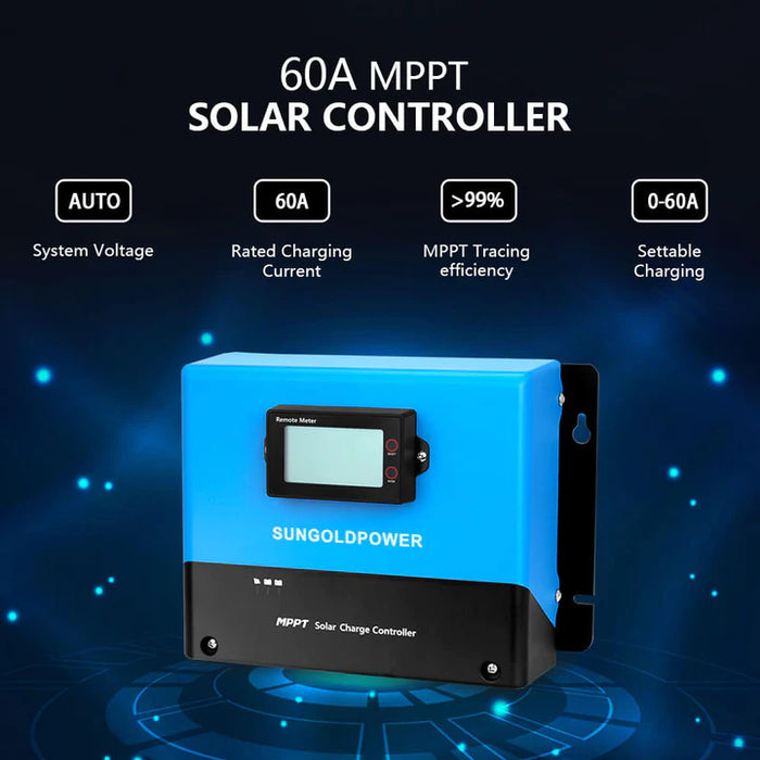 Sungold Power Off-Grid Solar Kit 15000W 48VDC 120V/240V LifePo4 20.48KWH Lithium Battery 18 X 415 Watts Solar Panels SGR-15K20E