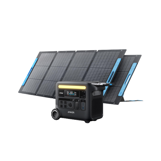 Anker SOLIX F2600 Solar Generator + 2 × 200W Solar Panel