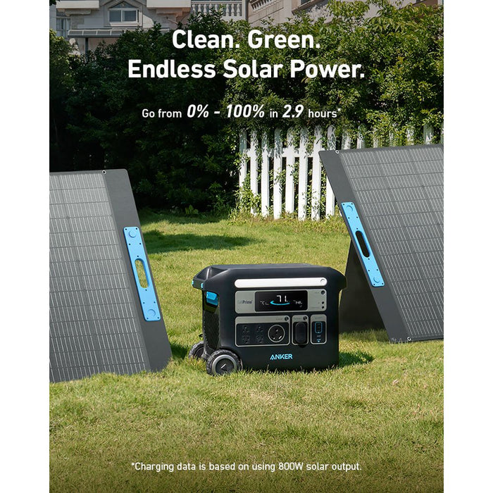 Anker SOLIX F2000 Solar Generator + Expansion Battery + 2 x 400W Solar Panel