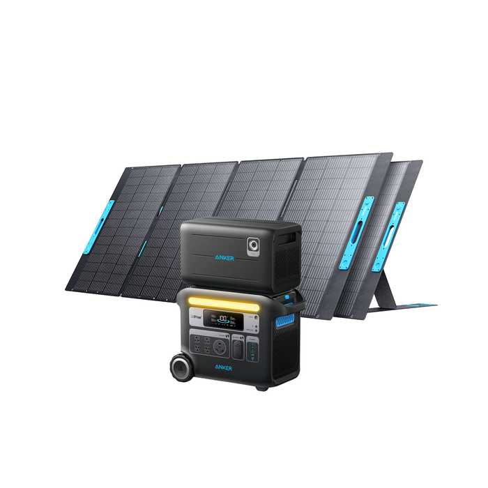 Anker SOLIX F2000 Solar Generator + Expansion Battery + 2 x 400W Solar Panel