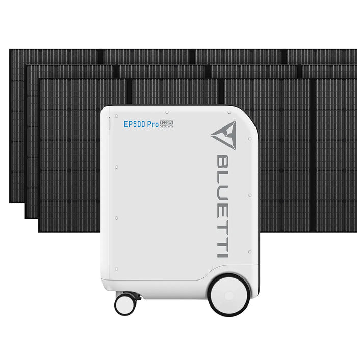 BLUETTI EP500Pro Solar Power Station | 3,000W 5,120Wh.  EP500PRO-PV350-3 At  Generation Eco Store