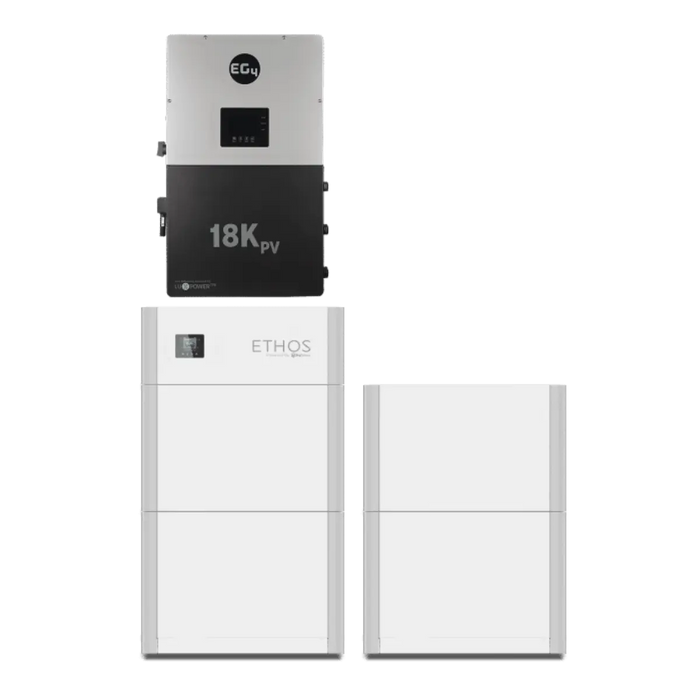 Big Battery - 48V 20.4kWh Ethos Power System With 4x Batteries + 18kW inverter.   At  Generation Eco Store