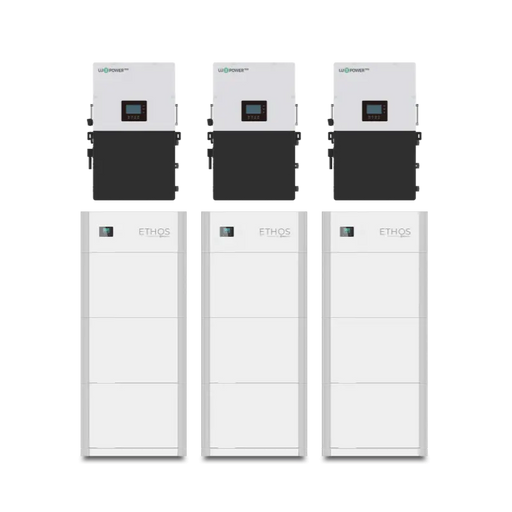 Big Battery - 48V 46.1kWh Ethos Power System With 9x Batteries + 3x 12kW inverter.   At  Generation Eco Store