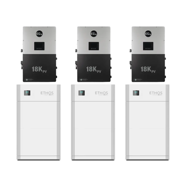 BigBattery - 48V 30.7kWh Ethos Power System With 6x Batteries + 3 x 12kW inverter.   At  Generation Eco Store