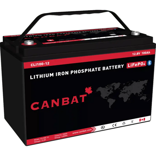 CANBAT 12V 100Ah Lithium Battery (LiFePO4) – Premium Canadian Deep Cycle Power.   At  Generation Eco Store