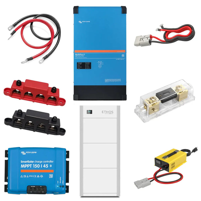 Victron 48V 10,000W Output Inverter/Charger | ETHOS 48V 15.4KWH Stackable Battery (3 Module).   At  Generation Eco Store