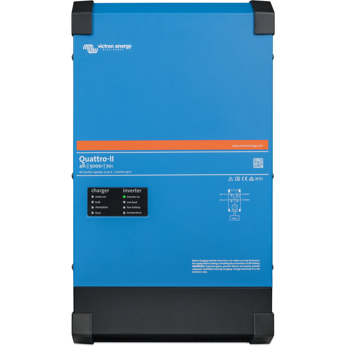 Victron Quattro-II 5000VA 48V 230VAC Inverter/Charger.   At  Generation Eco Store