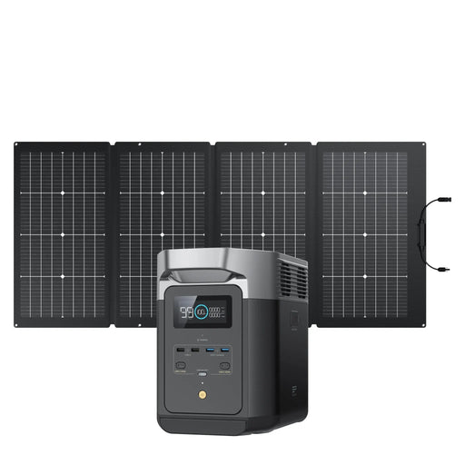 EcoFlow DELTA 2 + 220W Portable Solar Panel DELTA2-220W / DELTA2-220W2.  1 At  Generation Eco Store