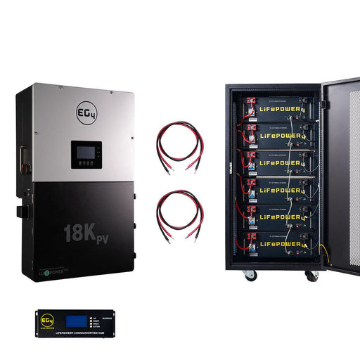 EG4 | 18KPV Hybrid Solar Inverter System Bundle - 30.72kWH EG4 Lithium Powerwall - Generation Eco Store