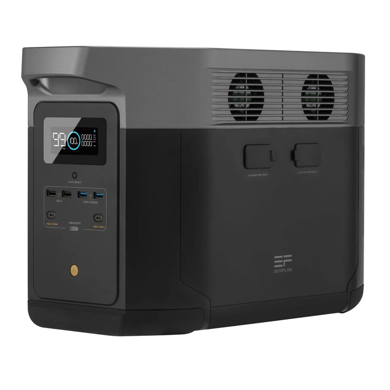 EcoFlow DELTA Max 2,400W 2,016Wh Portable Power Station | 6 x 100W Rigid Mono Solar Panels | Total Solar Kit.   At  Generation Eco Store