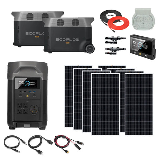 EcoFlow DELTA Pro 10,800Wh System + 800-1600 Watts of Solar Power.   At  Generation Eco Store