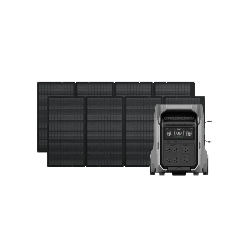 EcoFlow DELTA Pro 3 Portable Power Station Bundles | 4,000W Output 4,096Wh Battery Capacity  DELTA-Pro-3-2x-400W-Solar-Panel at  Generation Eco Store