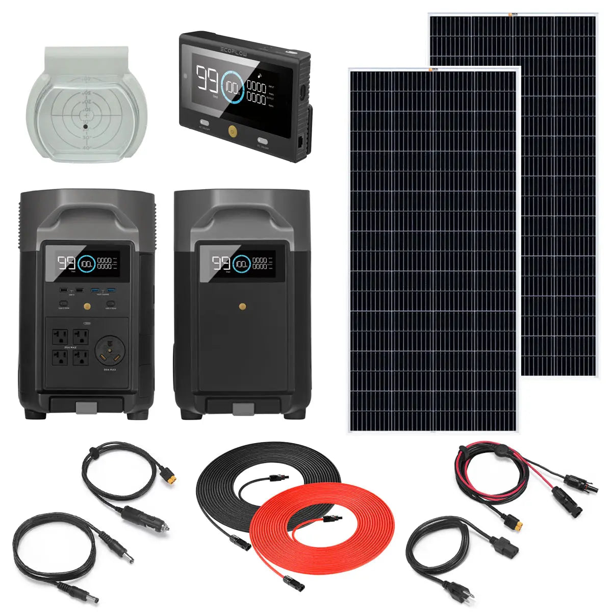 EcoFlow DELTA Pro 3.6kW 7.2kWh System with 400-1600 Watts of Rigid —  Generation Eco Store