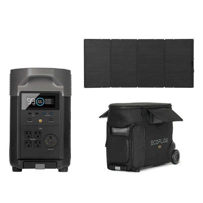 Ecoflow Delta Pro 3.6kW 3.6kWh | 160 Watt Solar Panel | Delta Pro Bag.   At  Generation Eco Store