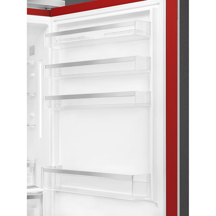 Smeg FA490URR 28" Red Counter Depth Bottom Freezer Refrigerator