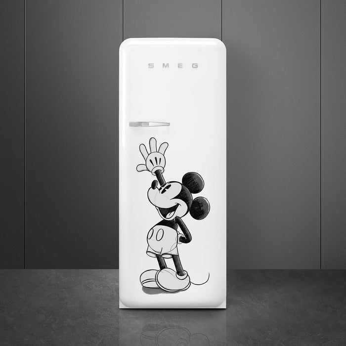 Smeg FAB28URDMM4 50s Retro Style Series 24" Special Edition Mickey Mouse Design Freestanding Top Freezer Refrigerator