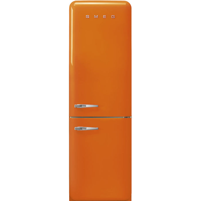 Smeg FAB32UROR3 50s Retro Style Series 24" Orange Counter Depth Bottom Freezer Refrigerator