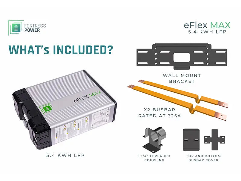 Fortress Power eFlex Max 5.4kWh LFP Battery