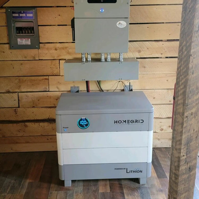 HomeGrid STACK'D [9.6kWh] 2 Stack’d Lithium Phosphate Battery Bank.   At  Generation Eco Store