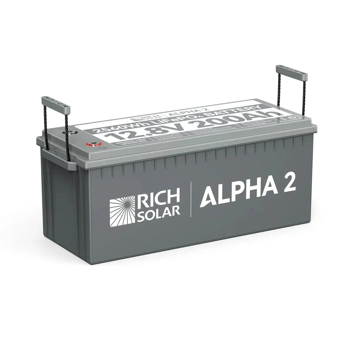 Rich Solar ALPHA 2 12V 200Ah LiFePO4 (Lithium Iron Phosphate) Battery w/ Internal Heat Technology and Bluetooth.   At  Generation Eco Store