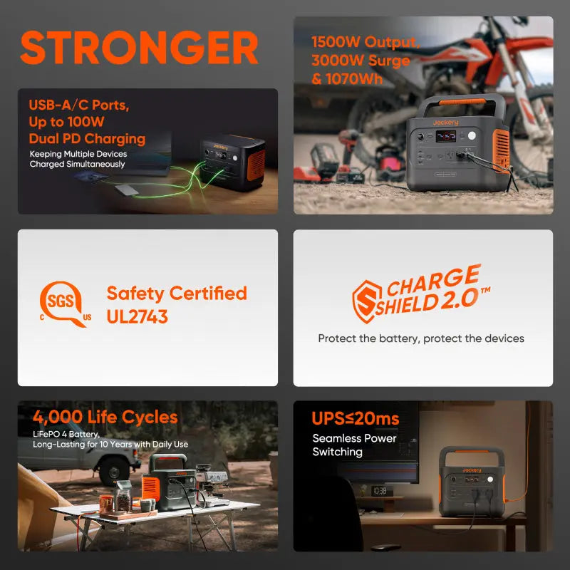 Jackery Explorer 1000 v2 Portable Power Station.   At  Generation Eco Store