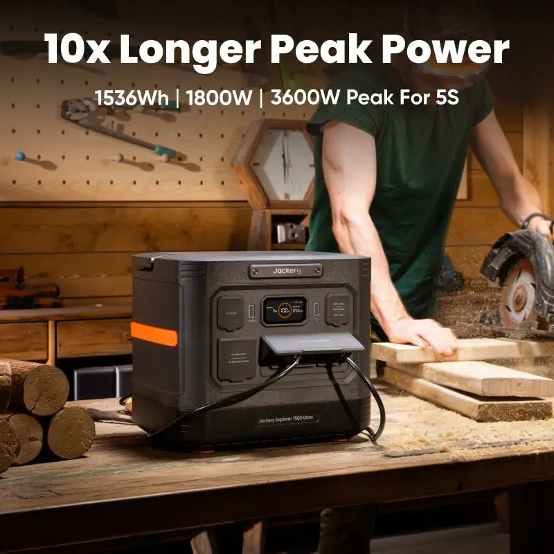 Jackery Portable Power Station  Explorer 1500 Ultra.   At  Generation Eco Store