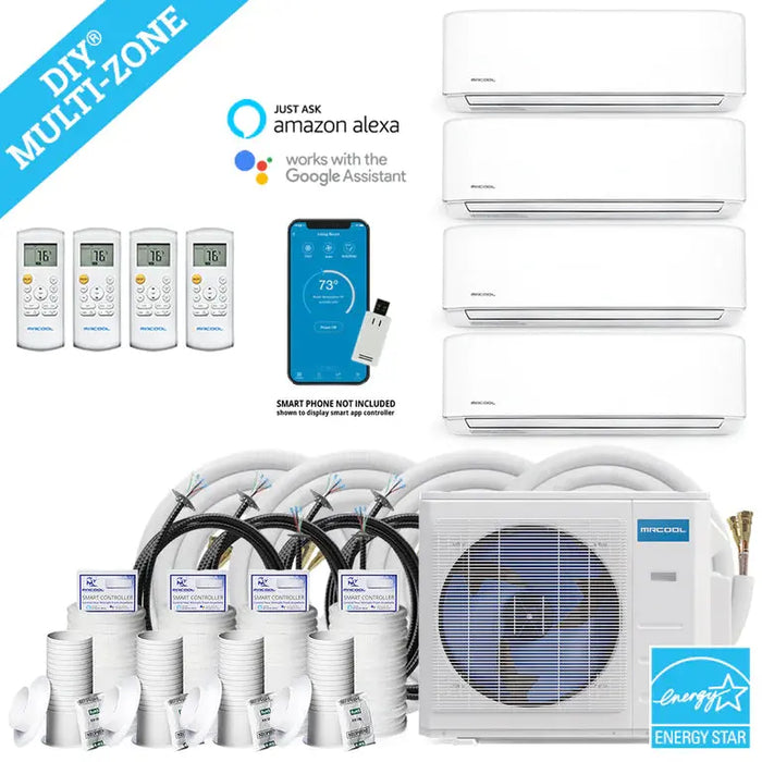 MRCOOL DIY Mini Split - 18,000 BTU 2 Zone Ductless Air Conditioner and Heat Pump with 16 ft. and 25 ft. Install Kit..   At  Generation Eco Store