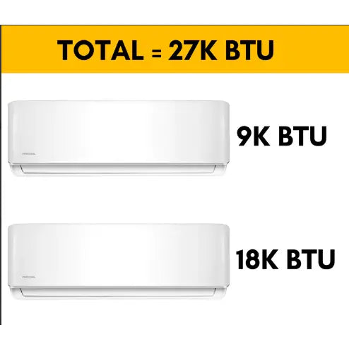 MRCOOL DIY Mini Split - 27,000 BTU 2 Zone Ductless Air Conditioner and Heat Pump with 25 ft. Install Kit.   At  Generation Eco Store