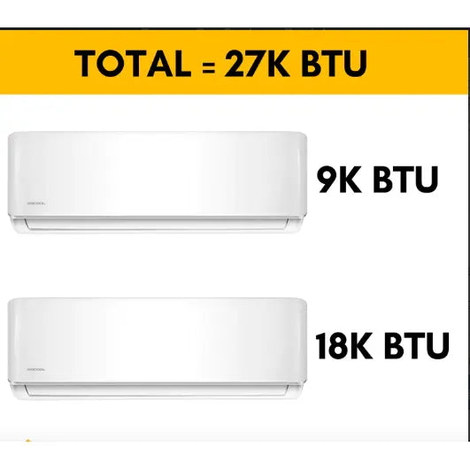 MRCOOL DIY Mini Split - 27,000 BTU 2 Zone Ductless Air Conditioner and Heat Pump with 35 ft. Install Kit.   At  Generation Eco Store