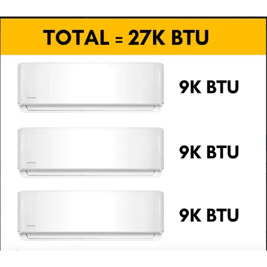 MRCOOL DIY Mini Split - 27,000 BTU 3 Zone Ductless Air Conditioner and Heat Pump with 16 ft. Install Kit..   At  Generation Eco Store