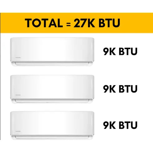 MRCOOL DIY Mini Split - 27,000 BTU 3 Zone Ductless Air Conditioner and Heat Pump with 25 ft. Install Kit.   At  Generation Eco Store