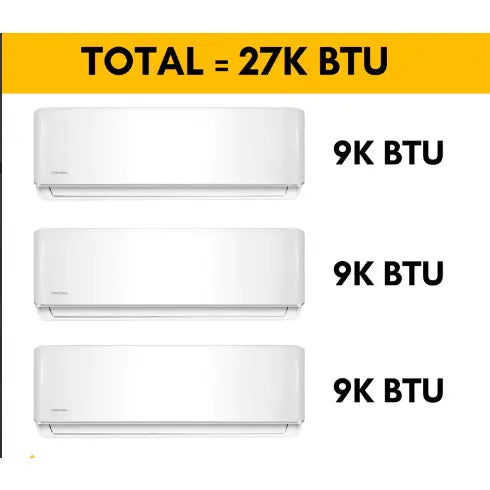 MRCOOL DIY Mini Split - 27,000 BTU 3 Zone Ductless Air Conditioner and Heat Pump with 25 ft. Install Kit.   At  Generation Eco Store