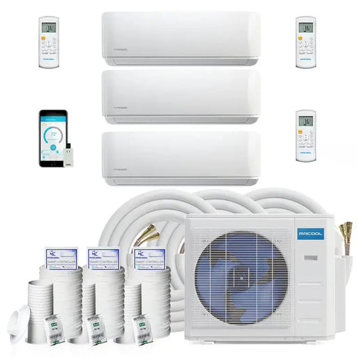 MRCOOL DIY Mini Split - 33,000 BTU 3 Zone Ductless Air Conditioner and Heat Pump with 50 ft. Install Kit.   At  Generation Eco Store