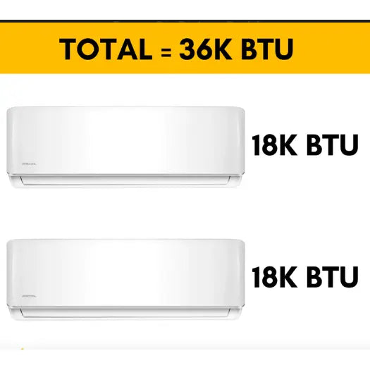 MRCOOL DIY Mini Split - 36,000 BTU 2 Zone Ductless Air Conditioner and Heat Pump with 25 ft. Install Kit..   At  Generation Eco Store