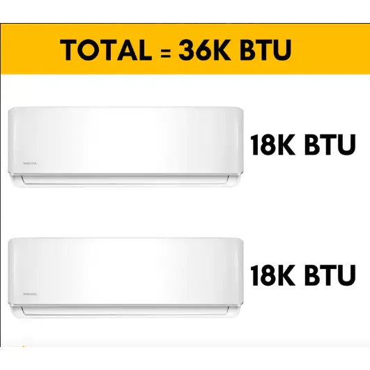 MRCOOL DIY Mini Split - 36,000 BTU 2 Zone Ductless Air Conditioner and Heat Pump with 25 ft. Install Kit..   At  Generation Eco Store