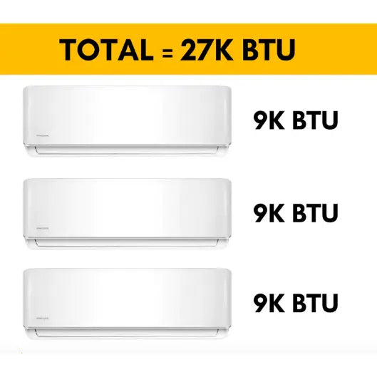 MRCOOL DIY Mini Split - 36,000 BTU 2 Zone Ductless Air Conditioner and Heat Pump with 25 ft. Install Kit.   At  Generation Eco Store