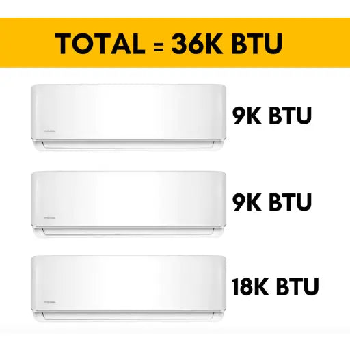 MRCOOL DIY Mini Split - 36,000 BTU 3 Zone Ductless Air Conditioner and Heat Pump with 25 ft. Install Kit..   At  Generation Eco Store