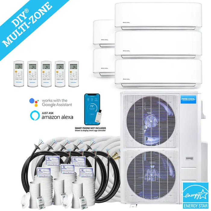 MRCOOL DIY Mini Split - 48,000 BTU 5 Zone Ductless Air Conditioner and Heat Pump with 16 ft. Install Kit..   At  Generation Eco Store