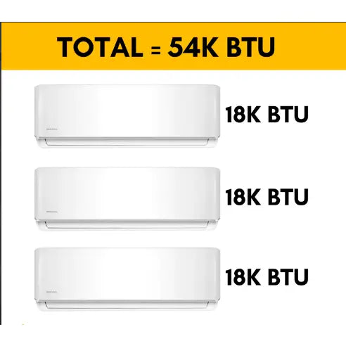 MRCOOL DIY Mini Split - 54,000 BTU 3 Zone Ductless Air Conditioner and Heat Pump with 35 ft. Install Kit..   At  Generation Eco Store