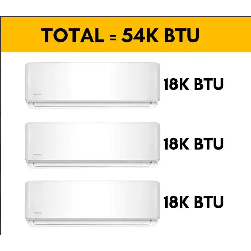 MRCOOL DIY Mini Split - 54,000 BTU 3 Zone Ductless Air Conditioner and Heat Pump with 50 ft. Install Kit..   At  Generation Eco Store