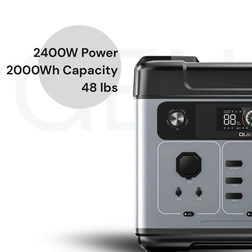 OUKITEL P2001 Plus Portable Power Station 2400W/2048Wh.   At  Generation Eco Store
