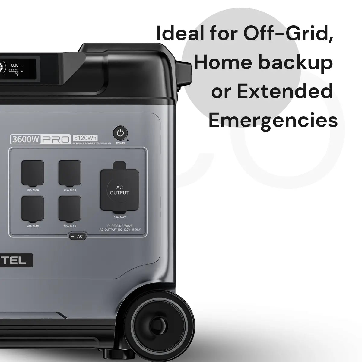 Oukitel P5000 Pro Portable Power Station 5120Wh 3600W.   At  Generation Eco Store