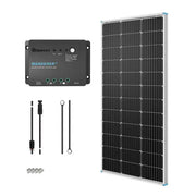 Renogy 100W 12V Monocrystalline Solar Starter Kit w/Wanderer 30A Charge Controller - Generation Eco Store